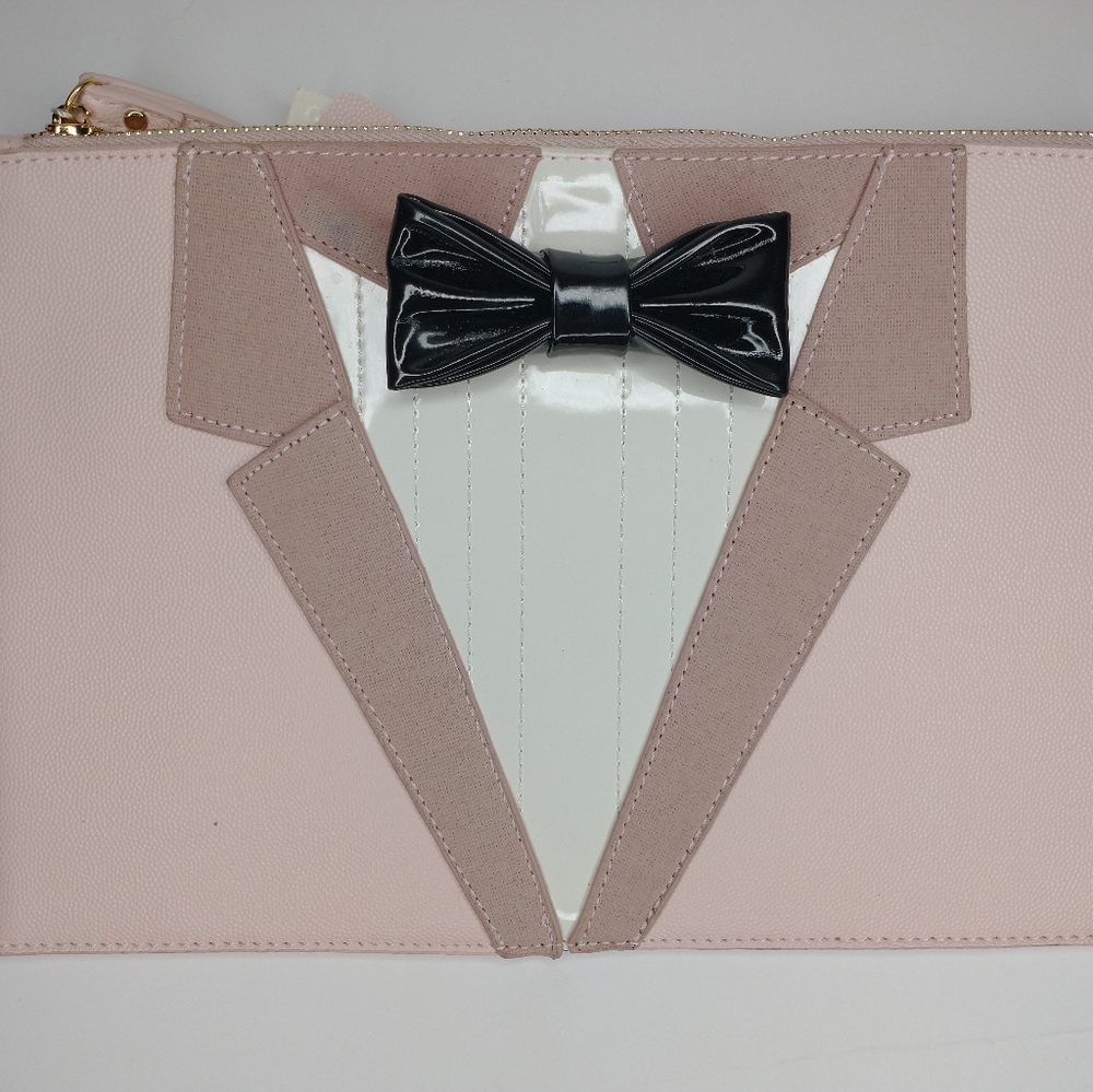 Pink Tuxedo clutch purse